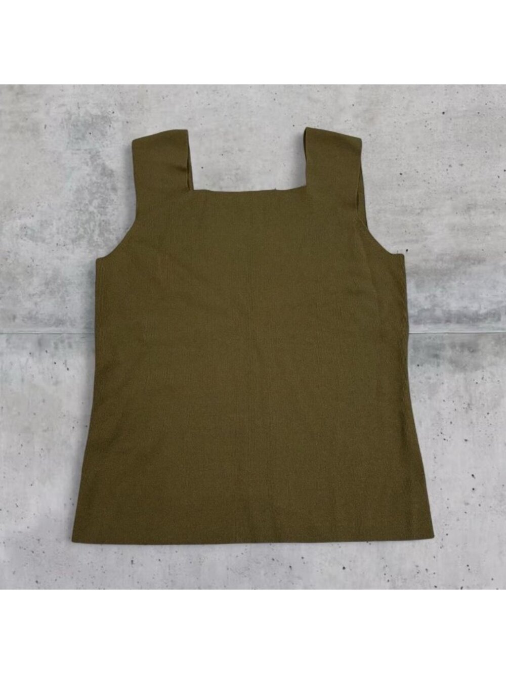 Square Neck Knit Tank Top - Picture 1 of 2